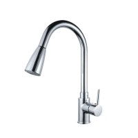 High quality Pull down Single handle Thermostatic Modern Home & Hotel Kitchen Long Neck Water Faucet