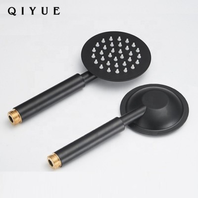 Bathroom faucet accessories high pressure black hand held shower head